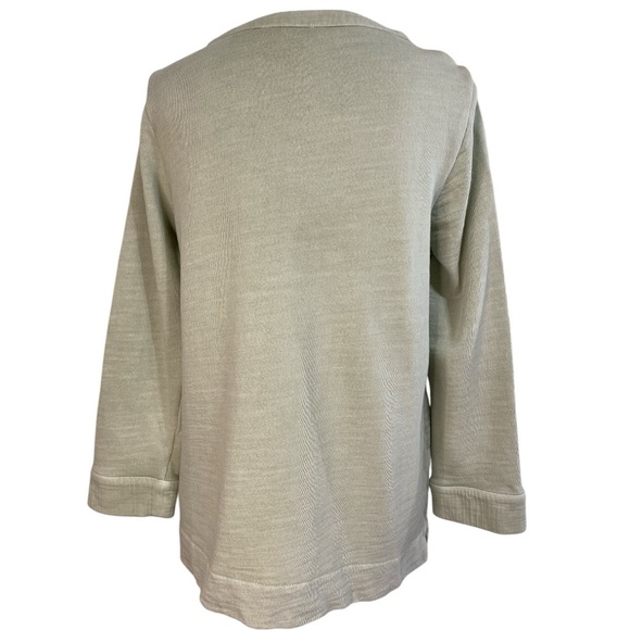 Pure Jill Organic Cotton Tunic Top Light Green Size S Petite - Picture 3 of 8